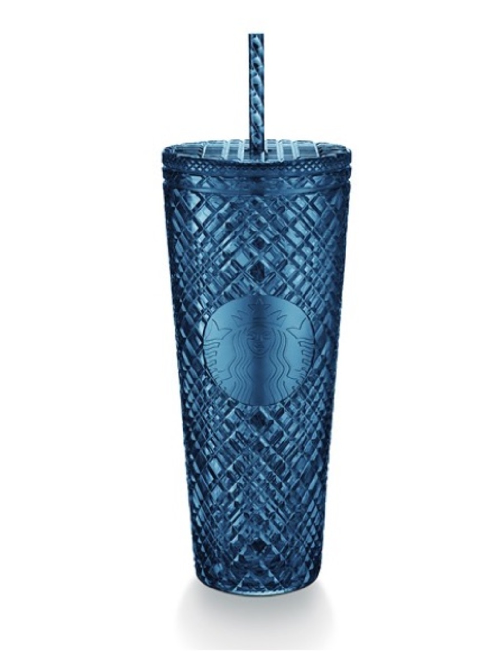 Starbucks Blue Textured Reusable Tumbler with Straw